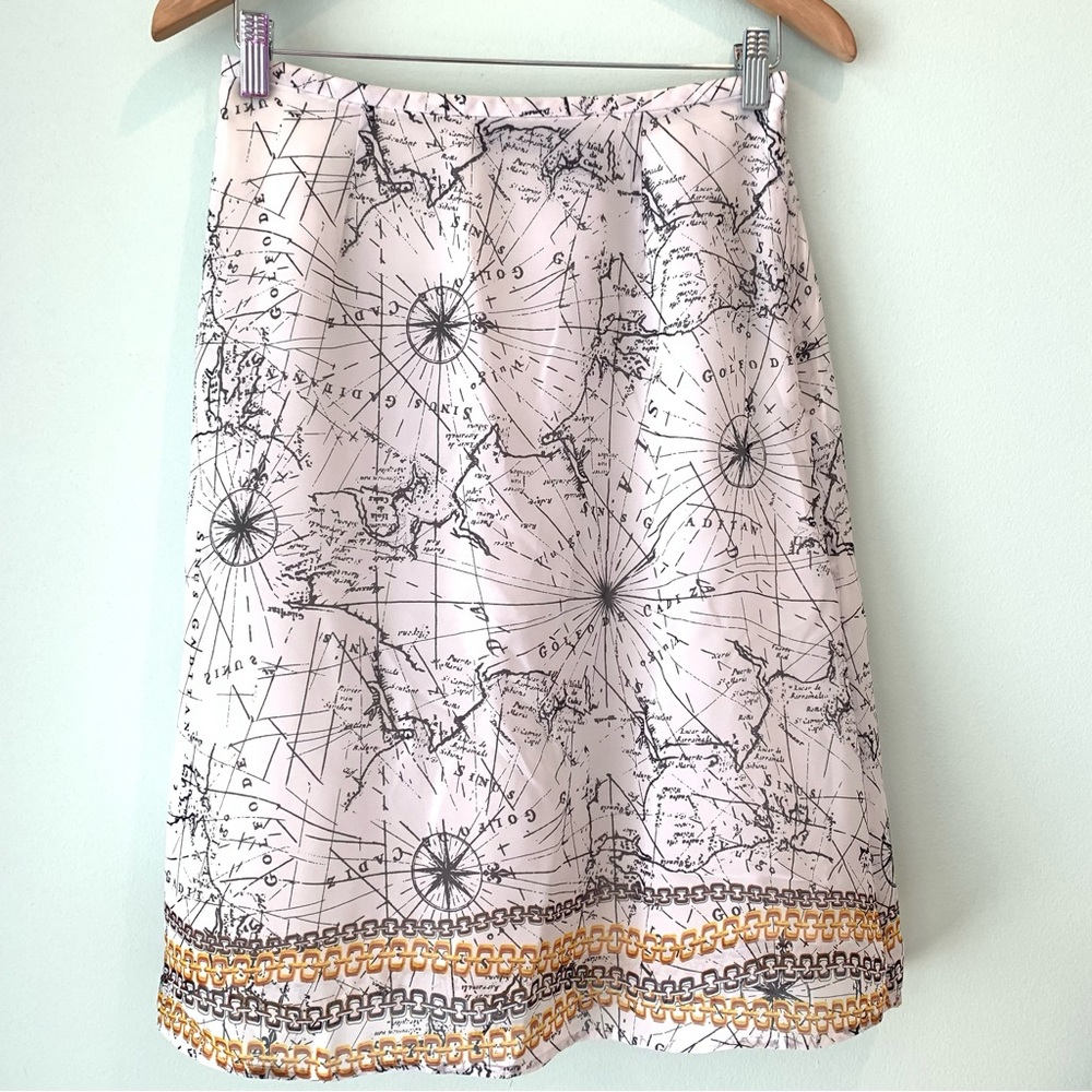Studio G World Map Compass Chain Link Skirt 6